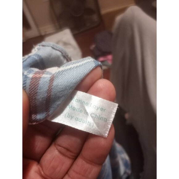 Marine Layer Plaid Button Shirt Men’s XL Blue Red 100% Cotton Button Down - Picture 9 of 11